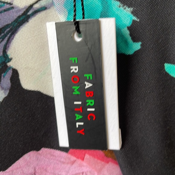 MILLY MINIS FLORAL PRINT COTTON BLEND OTTOMAN SKIRT size 8 - Picture 3 of 7